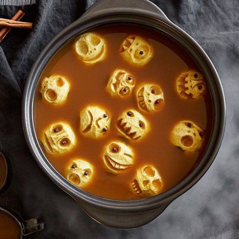Pumpkin Soup with Apple Goblins!