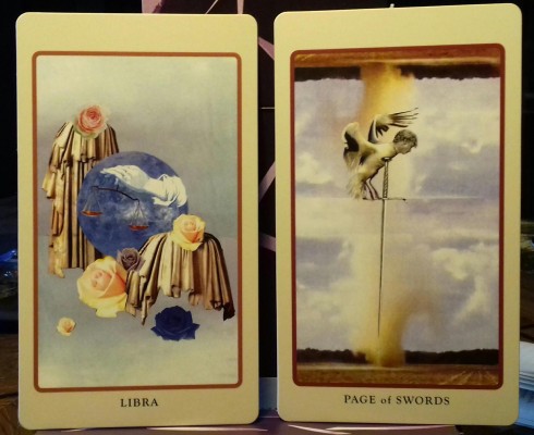 Libra &amp; Page of Swords