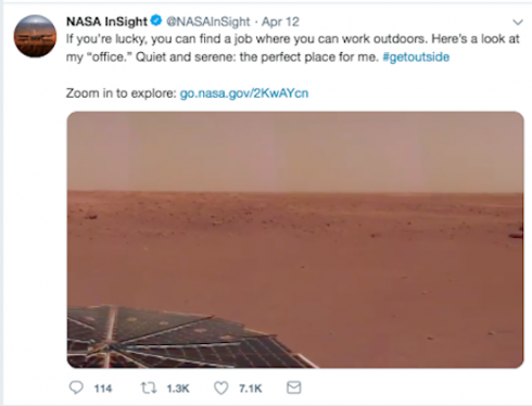 Actual tweets from InSight